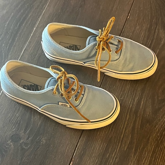 VANS Porcelain & True White Brushed Twill Sneakers X Size : 5.5//M - 7//W - Picture 3 of 9